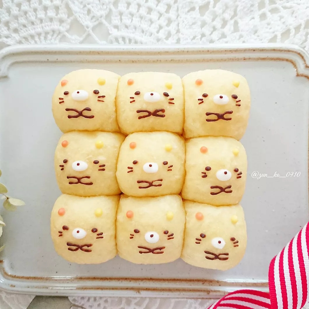 ミニスクエア型 de すみっコぐらしのちぎりパン🍞 : zunkoのキャラ