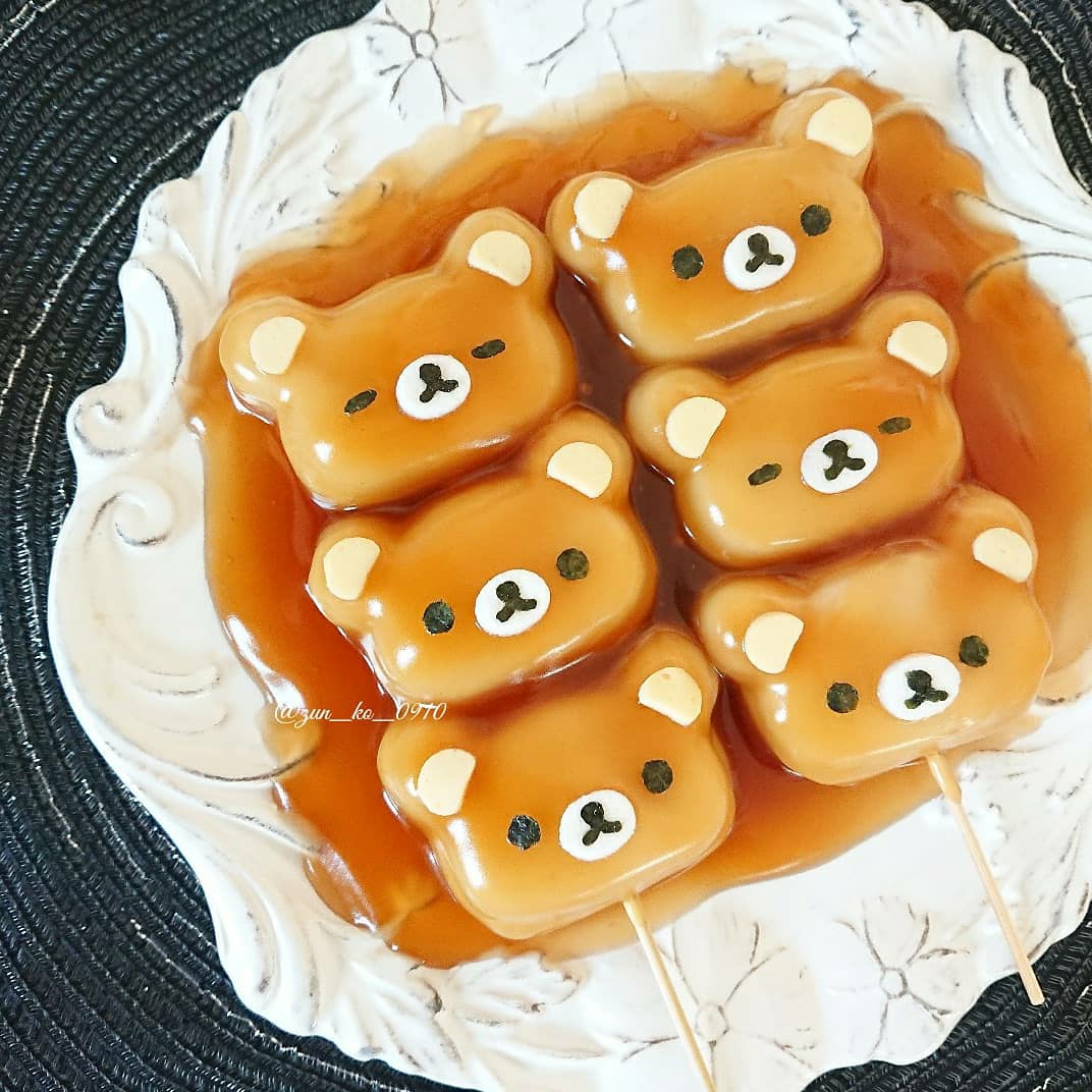 中秋の名月 リラックマのみたらし団子 Zunkoのキャラフード日和 Powered By ライブドアブログ