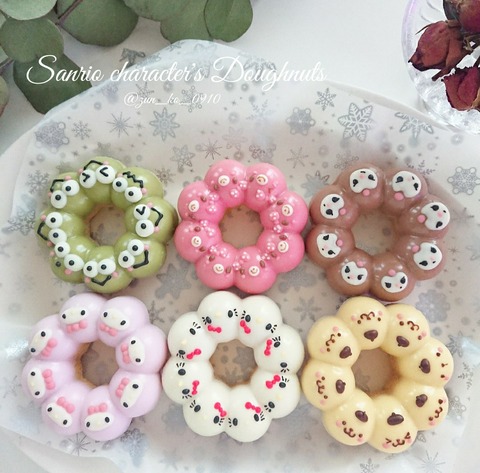 DAISOのシリコン型を使って🎵サンリオキャラクターの🍩チョコドーナツ