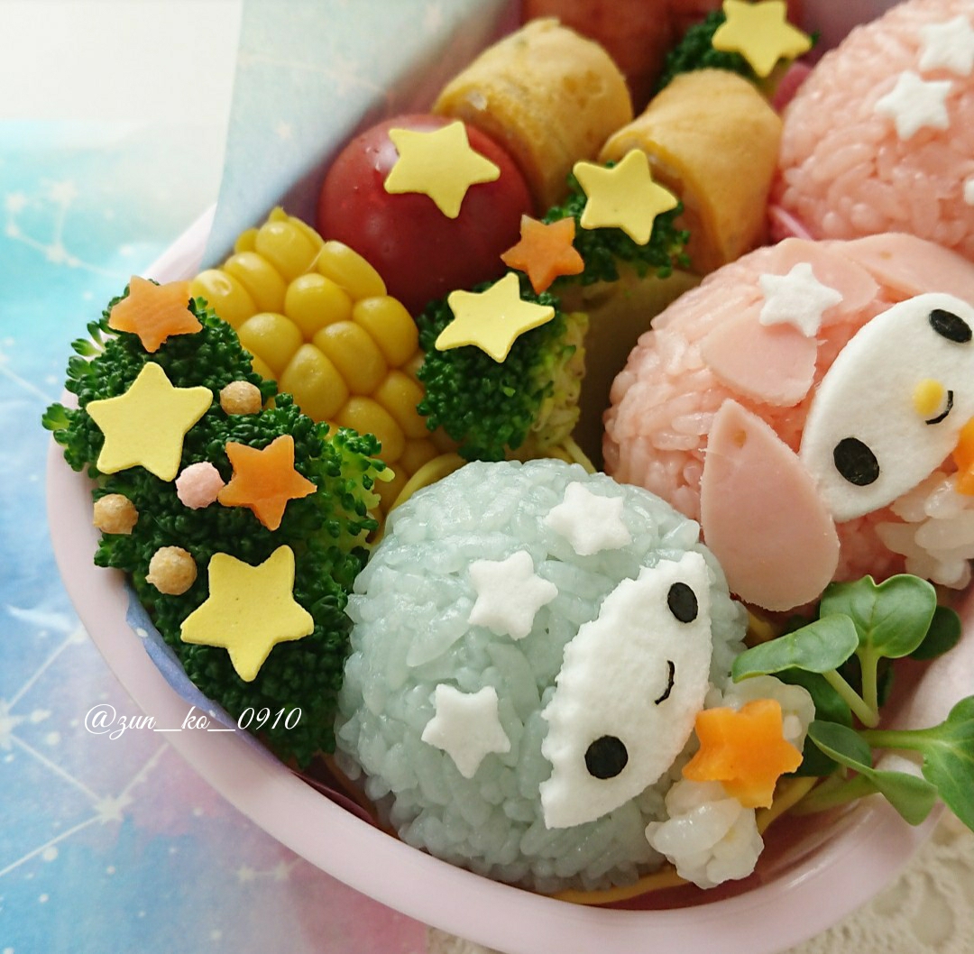 キキララ マイメロディの 七夕弁当 Zunkoのキャラフード日和 Powered By ライブドアブログ