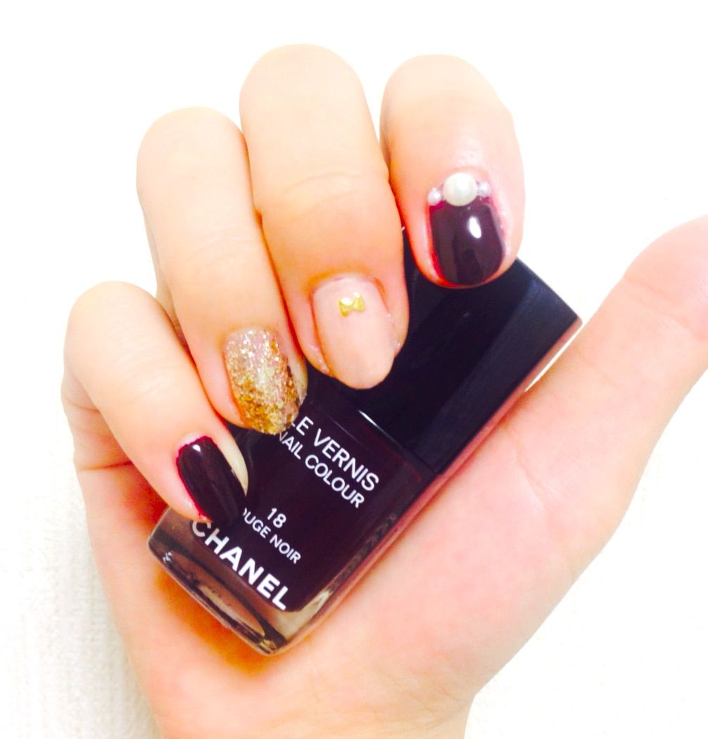 今週のネイル 秋 ババくさい ネイル 現役女子大生ジェニーのブログ