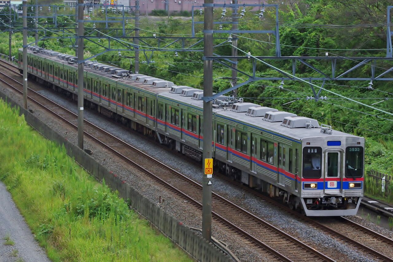 京成3500形 成田スカイアクセス線入線 - れいるのおと