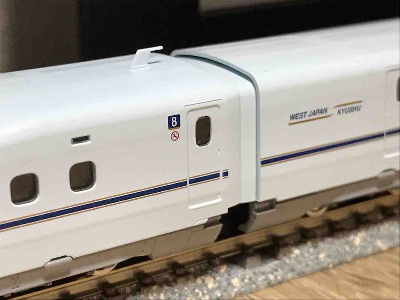 TOMIX N700系R10編成 転属による入線のTOMIX JR N700系8000番台 九州新幹線(R10編成)セット