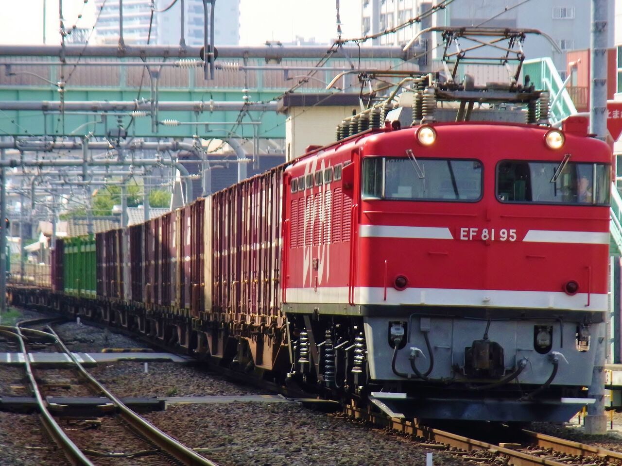 過去画】EF81-95牽引の貨物列車 - れいるのおと