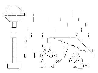 バス停　ＡＡ(アスキーアート)