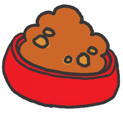 トメが私にドッグフードを出してきたので、全力でガツガツ喰った。