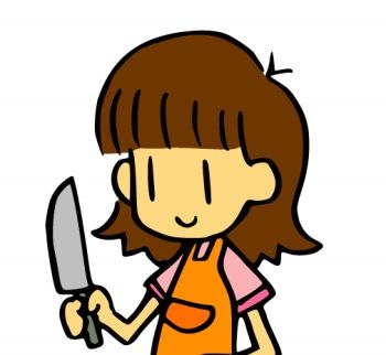 包丁女(イラスト)