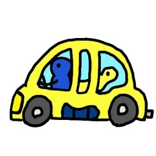 高速道路で横の車を見たら、運転席にハンドルを握る赤ちゃんがいた