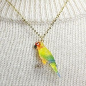インコ　ペンダント