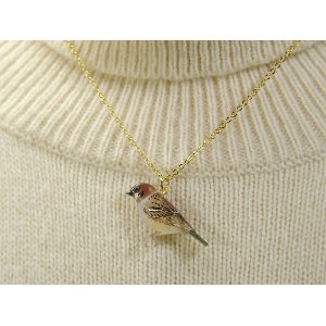 スズメ　ペンダント
