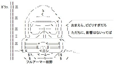 フルアーマー枝野　ＡＡ(アスキーアート)