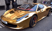 Gold-Ferrari-458spider-1