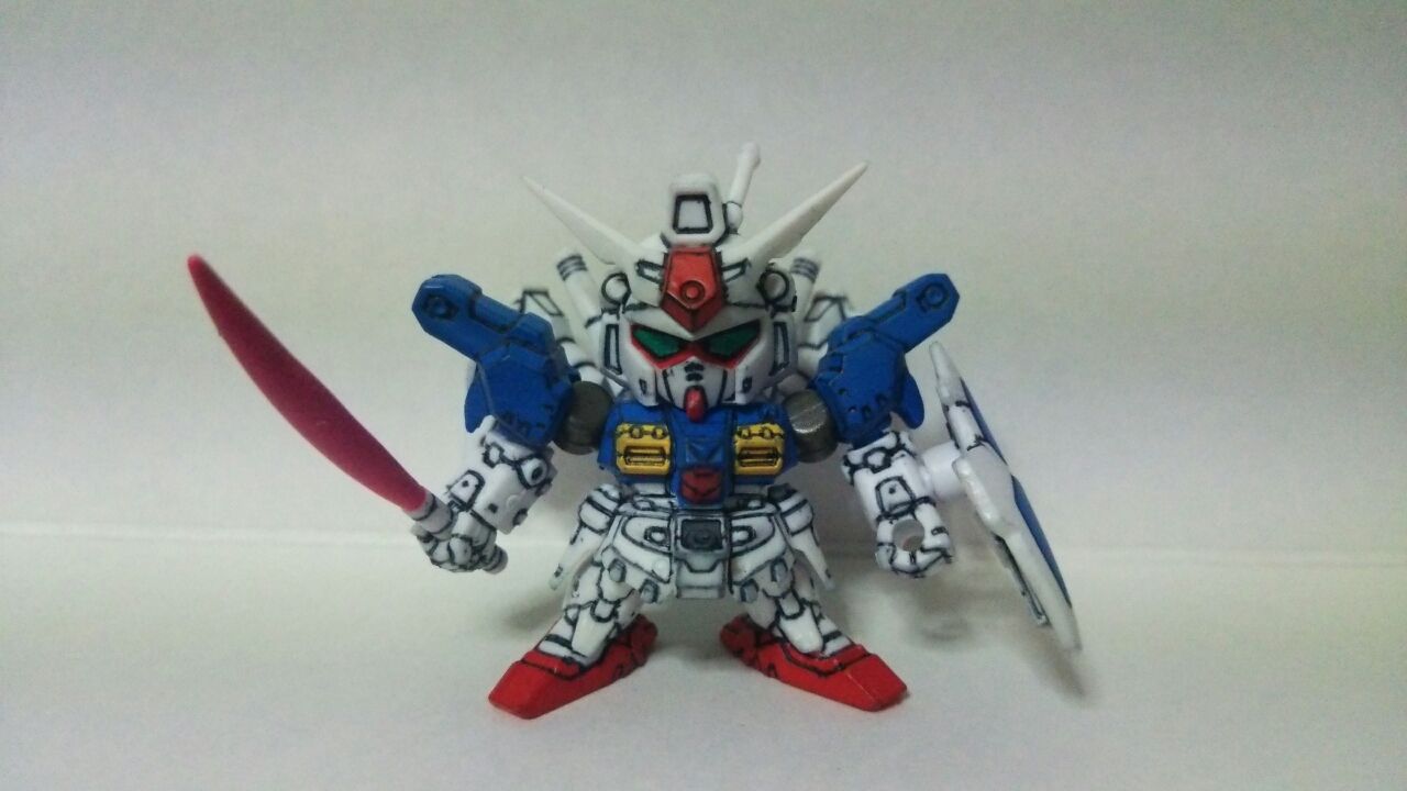 スミ入れしたガシャポン戦士dash01とか Zzアイゼンの部屋 仮