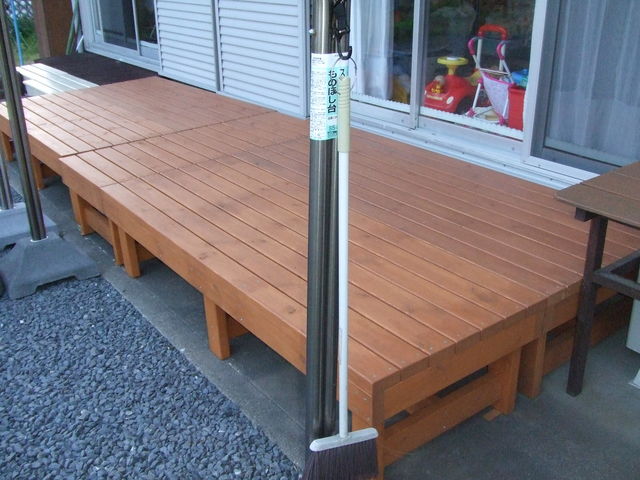 縁台からウッドデッキへ その1 よかっぺ木工diy 釣り 縁台からウッドデッキへ その1 よかっぺ木工diy 釣り