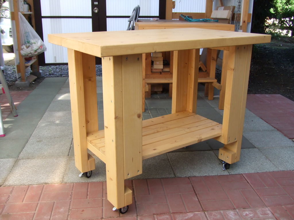 キャスター付き作業台 : よかっぺ木工DIY＆釣り